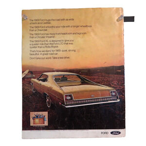 Vintage Magazine Advertisement Ford Car Automobile XL 1960s 10.5 x 13.25 in